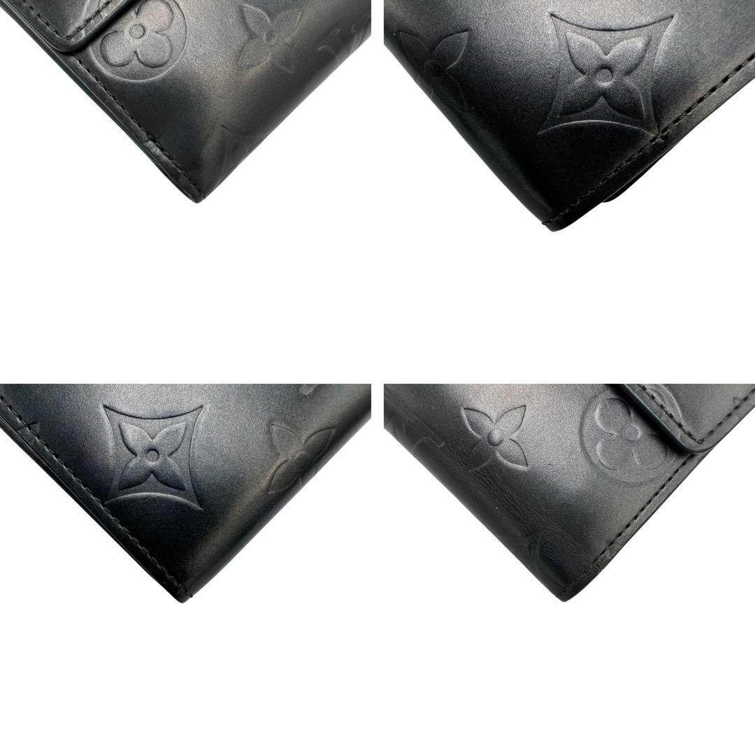 【美品】ルイヴィトン Wホック財布 モノグラム マット 3つ折り TH1011