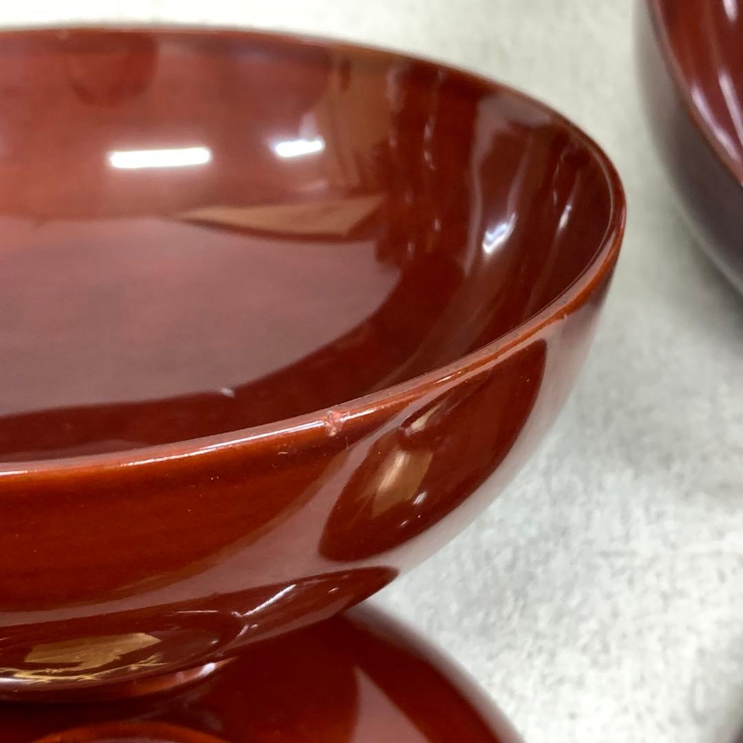 吸物椀 5客 絵変わり 塗り 溜絵 正月 賀正 金彩 汁椀 雑煮 A