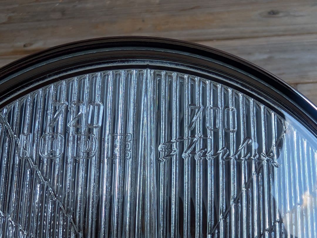 マーシャル 720 ヘッドライト クリアレンズ リム付 金猫 キティカット 旧車