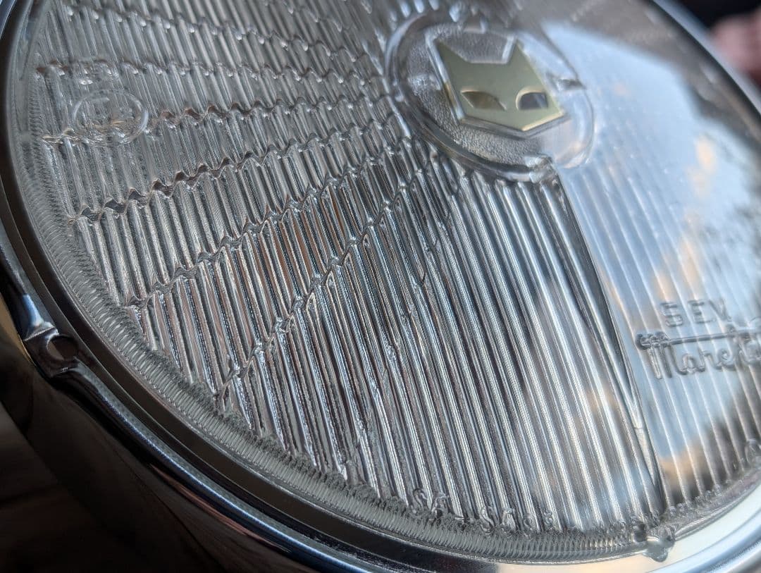 マーシャル 720 ヘッドライト クリアレンズ リム付 金猫 キティカット 旧車