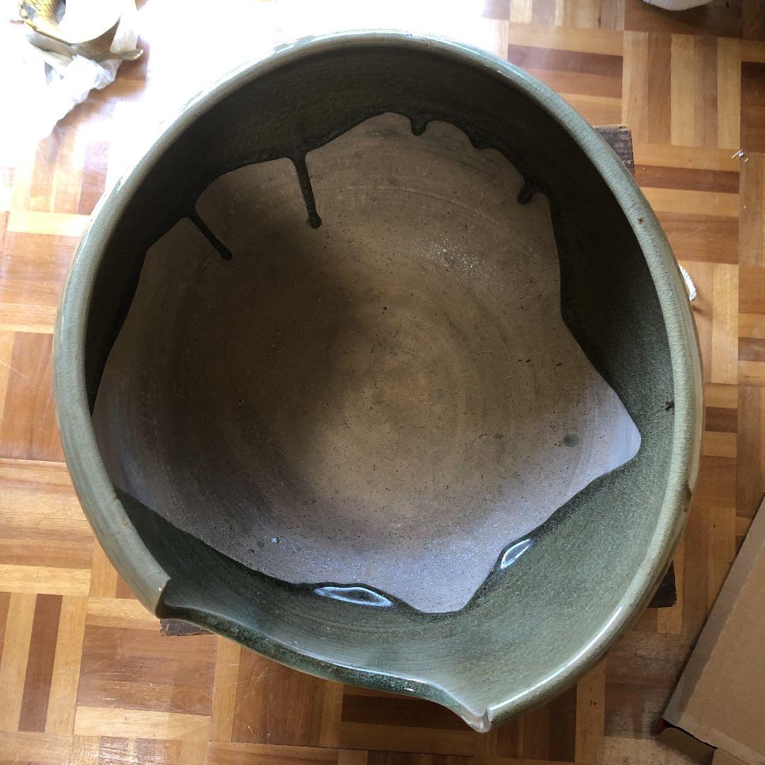 青磁古曽部焼　道安風炉