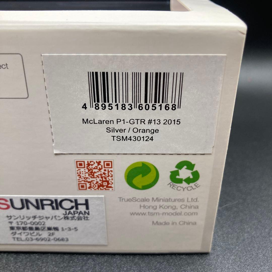 ミニカー TSMMODEL1/43McLaren P1 GTR #13 2015