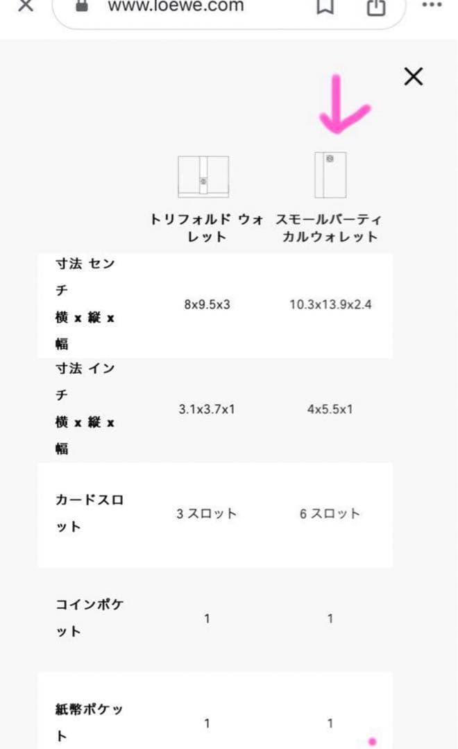 新品未使用！LOEWE ヴァーティカルウォレット　財布