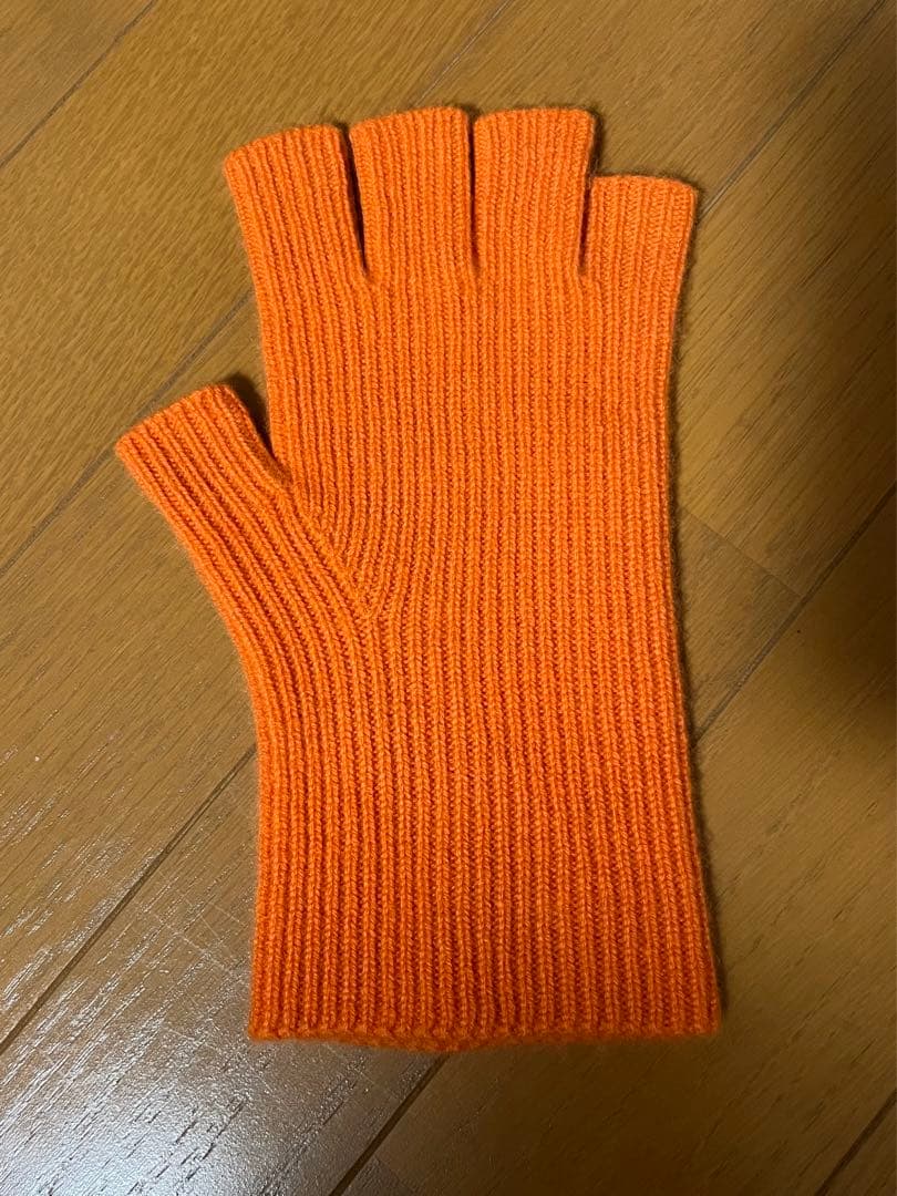 [新品未使用] cash&barba キャッシュベイビー グローブ　オレンジ