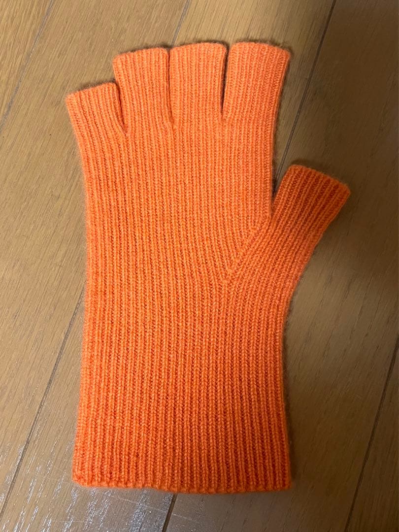[新品未使用] cash&barba キャッシュベイビー グローブ　オレンジ