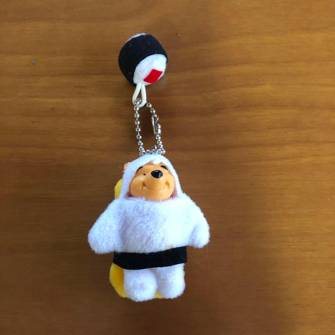 ミニぬいぐるみキーホルダー等　くまのプーさん（お寿司）【６個セット】