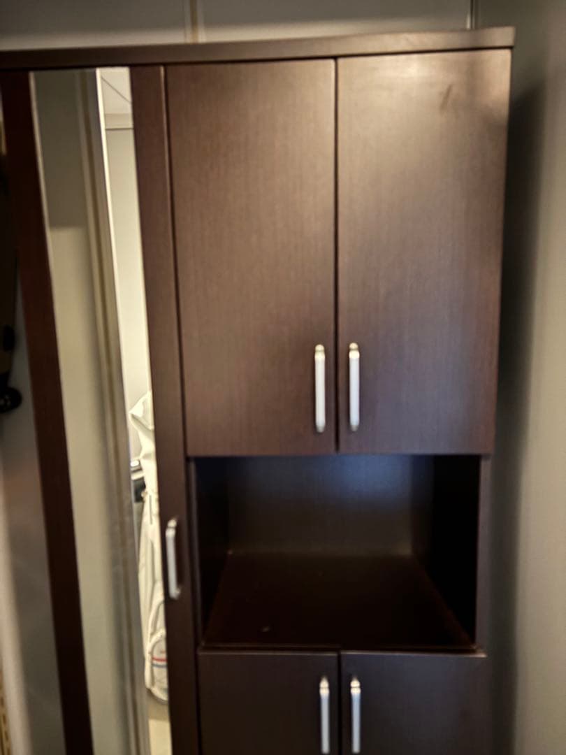 ニトリ　サンレモ　シューズボックス ダークブラウン