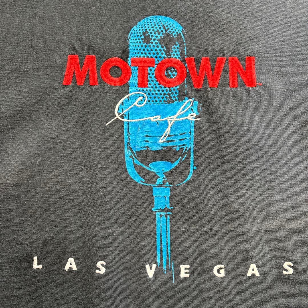 90s　XL　USA製　MOTOWN CAFE　スーベニア　刺繍