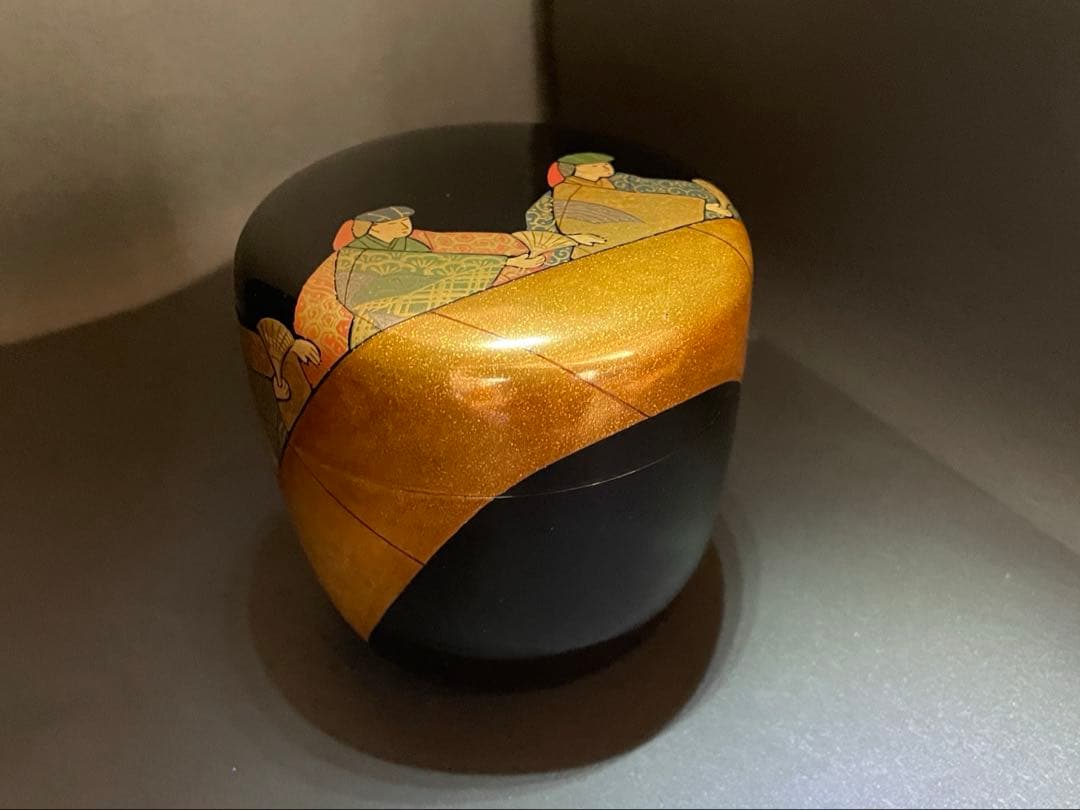 大棗　一后一兆作　人形廻ノ図　山田宗囲書附