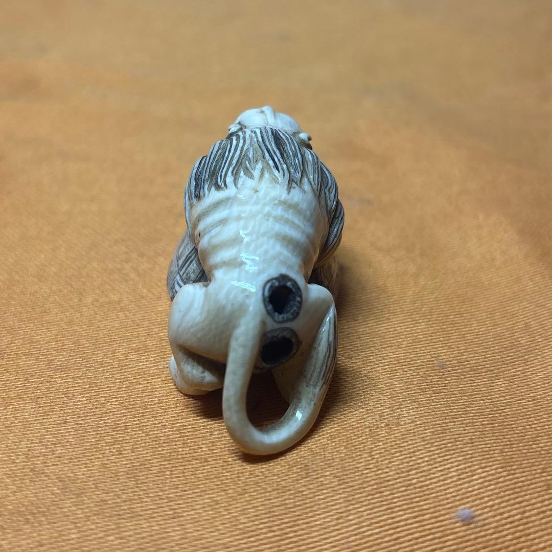 極上 獅子 亀 根付　20g