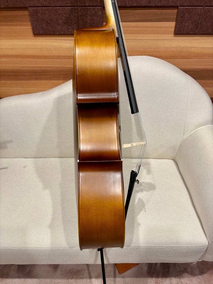 【San】1/2 チェロ ソフトケース・弓付き 初心者向け 分数