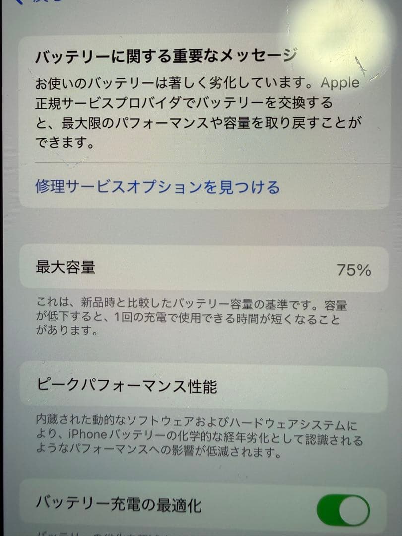 Apple iPhone 13 Pro シエラブルー 本体 バッテリー75%
