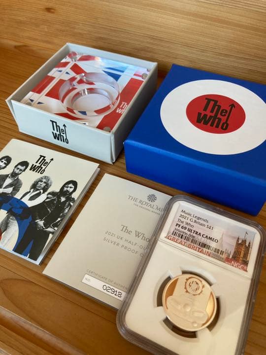 ミュージックレジェンド　1ポンドプルーフ銀貨