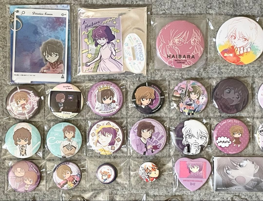 名探偵コナン 灰原哀 まとめ売り 缶バッジ アクキー シェリー 公式 希少多数