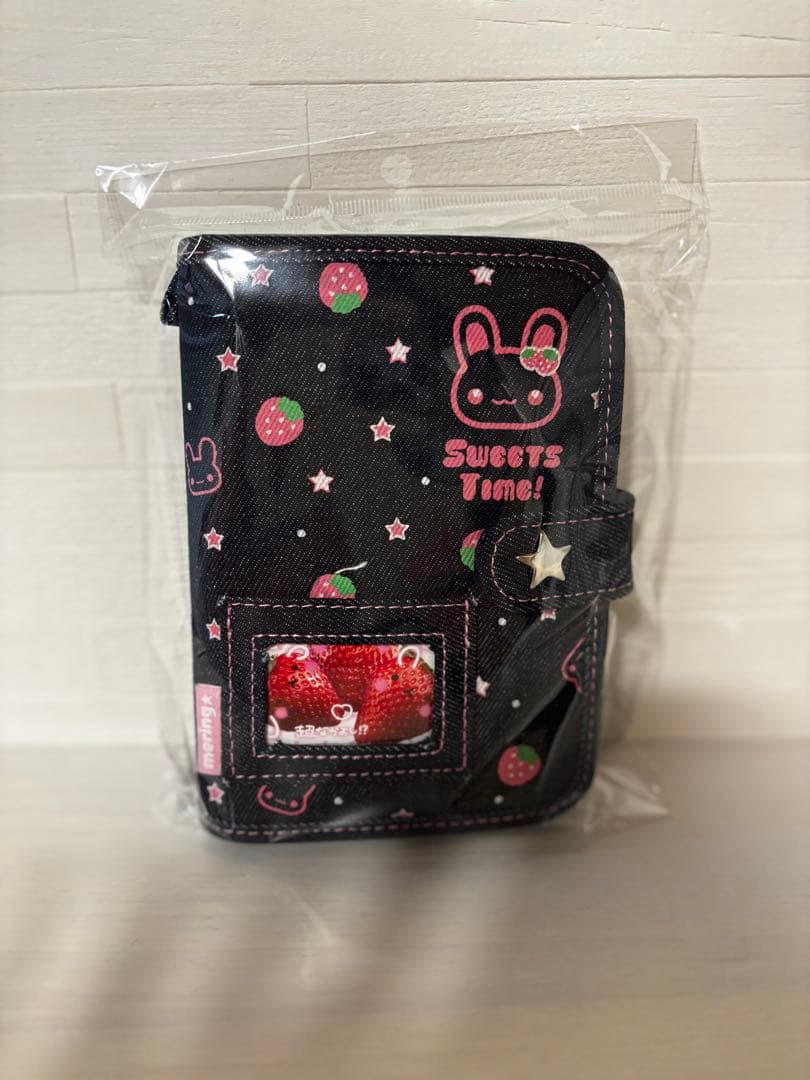 おまけ付き★mering デニムバインダー　ストロベリー　新品未使用　シール帳
