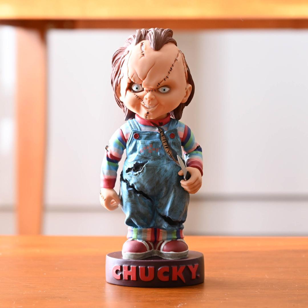 希少 チャイルドプレイ チャッキー ボブルヘッドバンク 首振りフィギュア