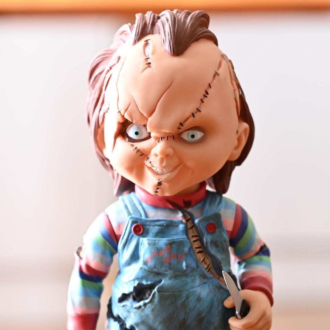 希少 チャイルドプレイ チャッキー ボブルヘッドバンク 首振りフィギュア