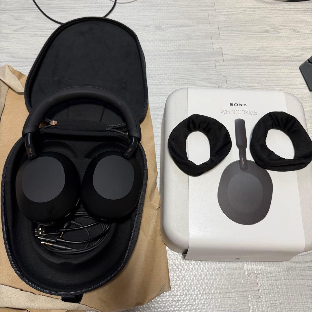 美品 SONY WH-1000XM5 ヘッドホンカバー付き