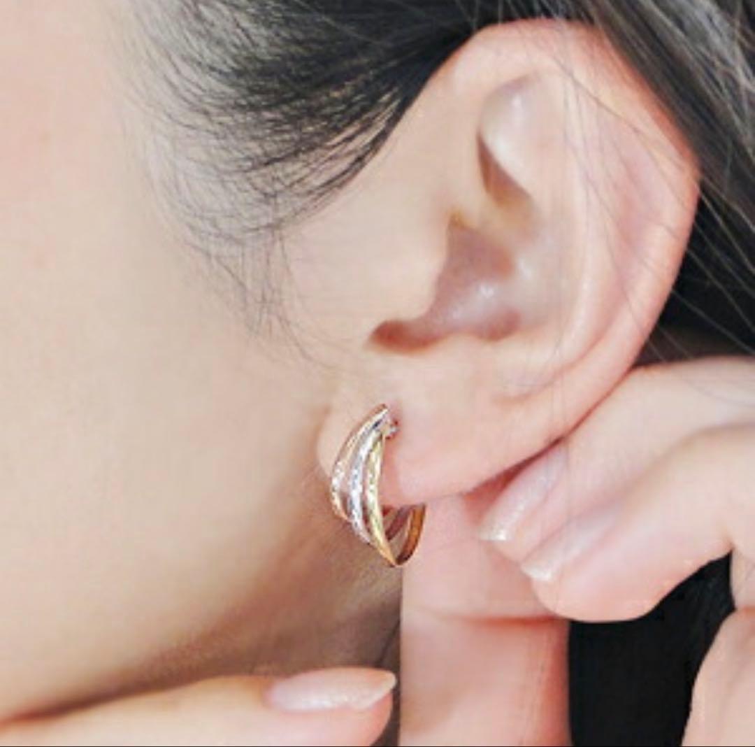 ※1/12中まで値下げ※アトリエSAWA ピアス K18YG/PG K14WG