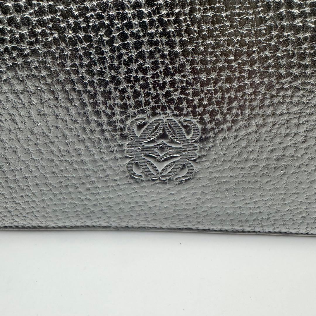 LOEWE ビジネスバッグ　ブラック　オールレザー　アナグラム　A4収納