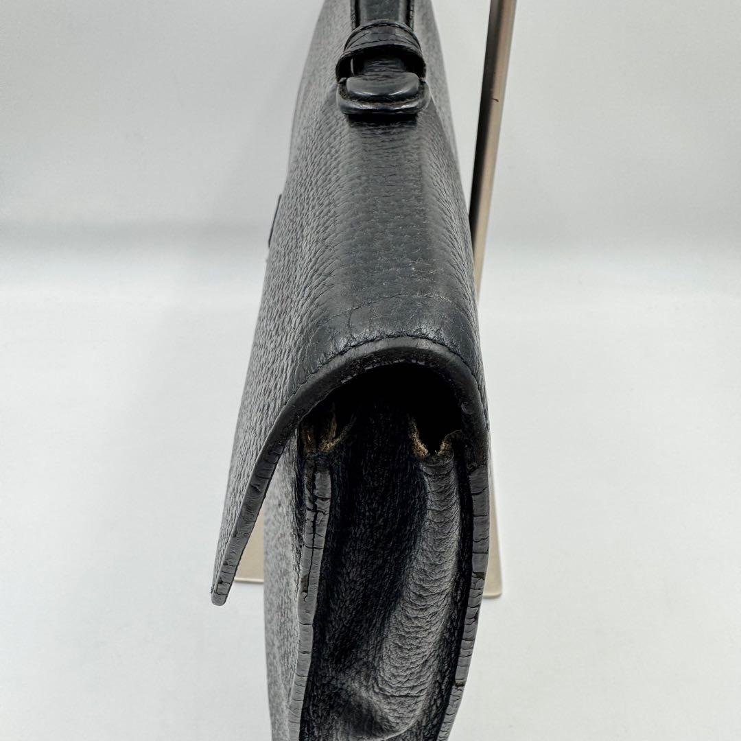 LOEWE ビジネスバッグ　ブラック　オールレザー　アナグラム　A4収納