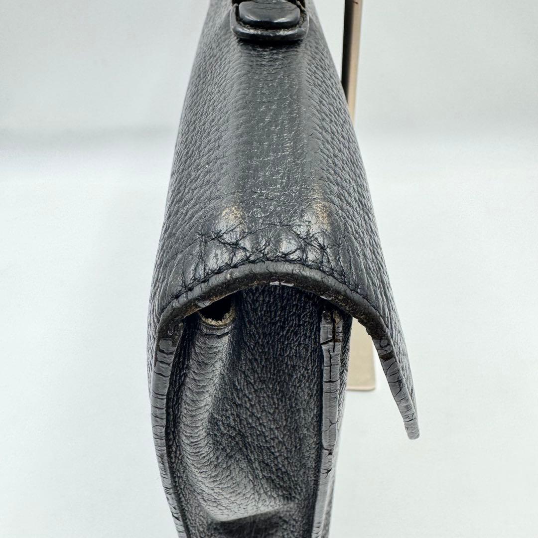 LOEWE ビジネスバッグ　ブラック　オールレザー　アナグラム　A4収納