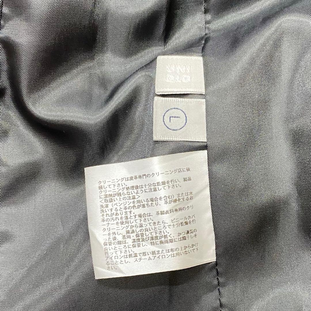 希少 OLD UNIQLO 廃盤旧モデル レザー ライダースジャケット　L　羊革