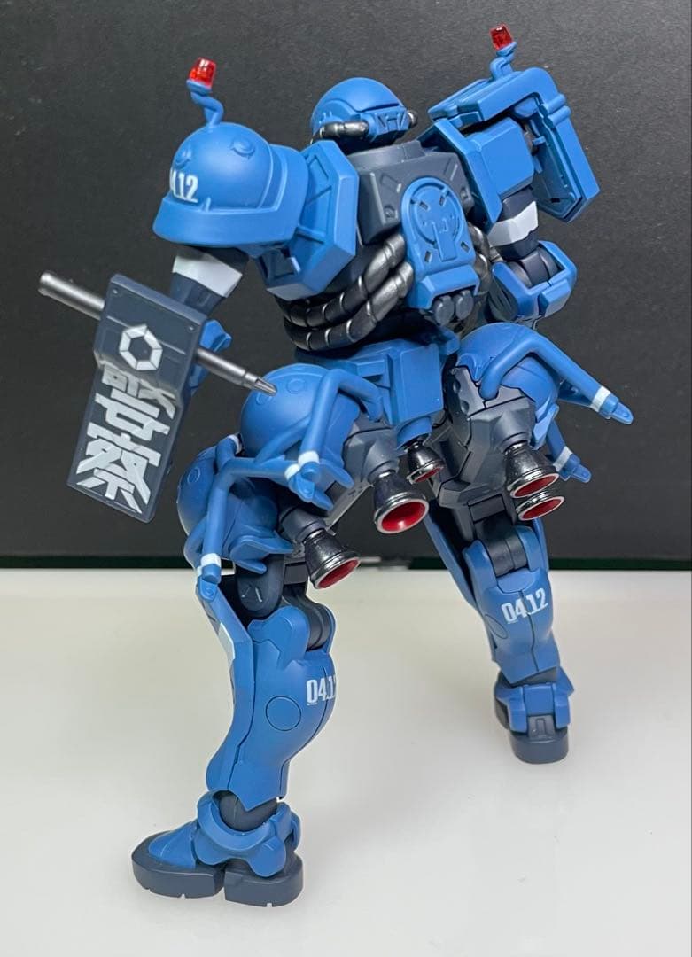 ★塗装改修完成品HG 軍警ザク/ジークアクス/GQuuuuuuX★