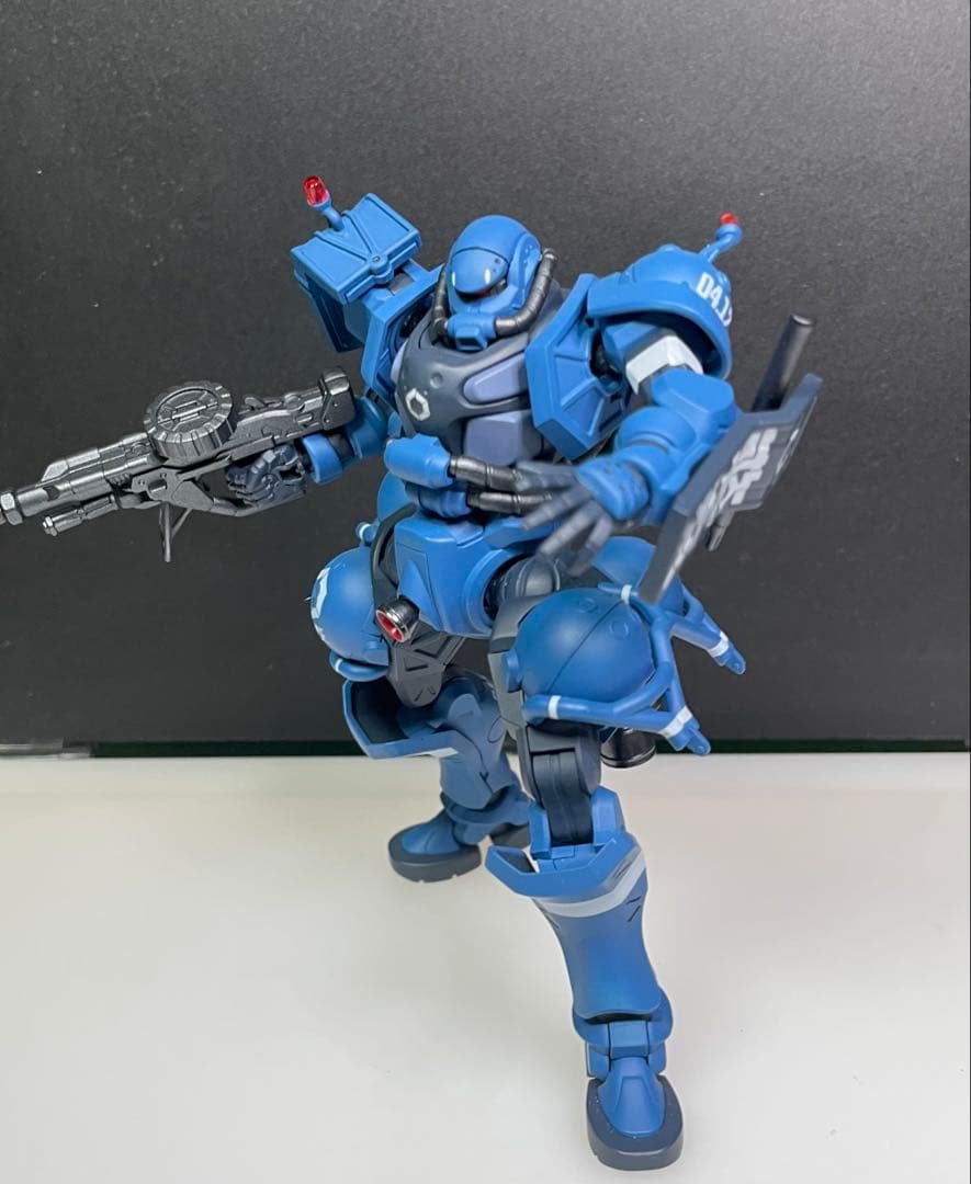 ★塗装改修完成品HG 軍警ザク/ジークアクス/GQuuuuuuX★