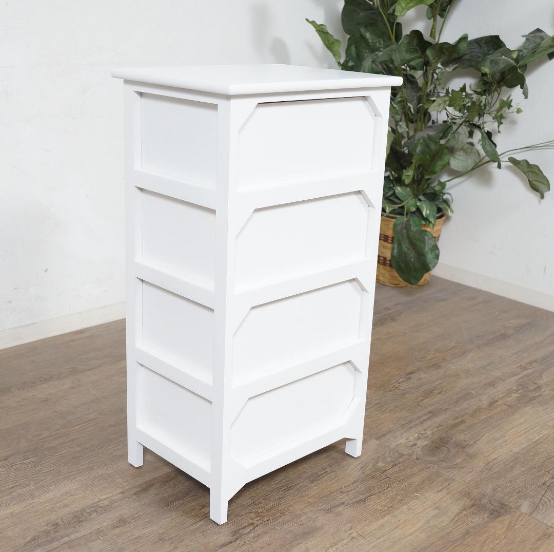 【新品・未使用】　ランドリーチェスト　4段　パンプキン取っ手