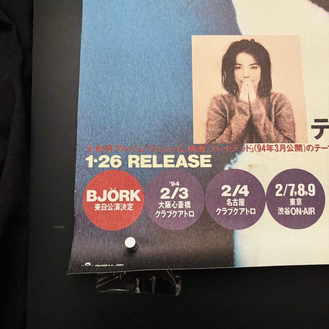 BJÖRK ビョーク bjork デビュー 告知 ポスター B3サイズ