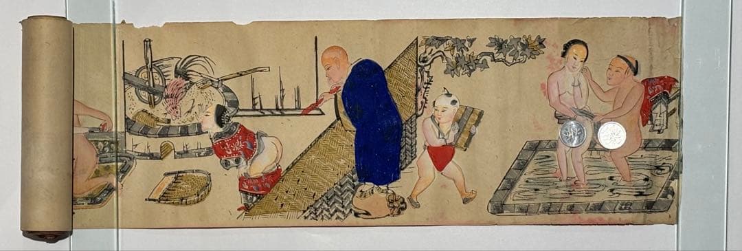 「中国木版春画巻」木版画 3種1巻|艶本 唐本 中国書 中国美術