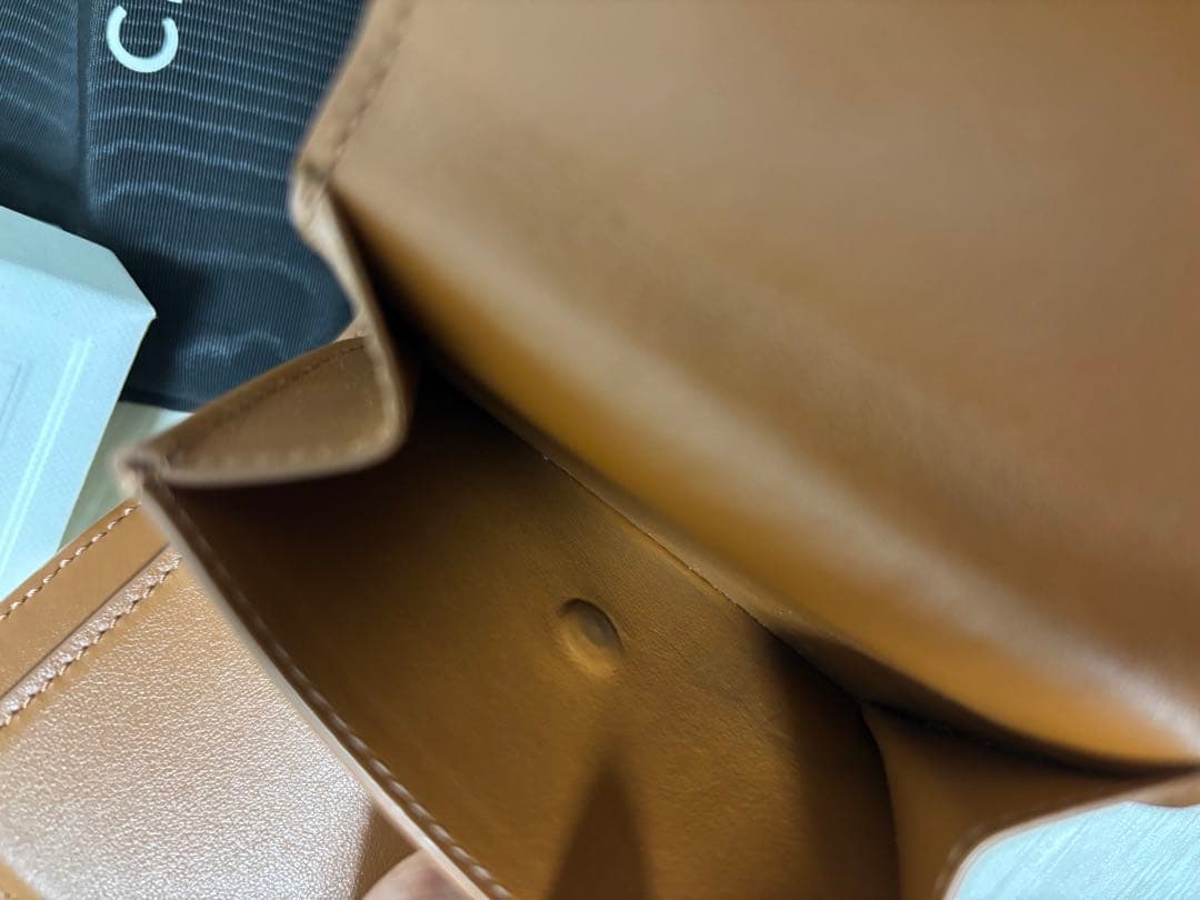 た*ぽ様 CELINE 三つ折り財布 ホワイト・ゴールド