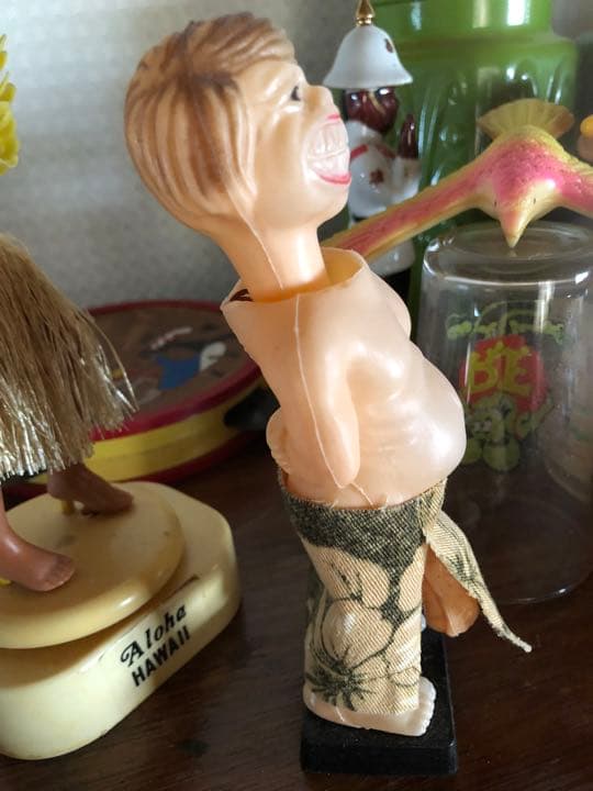 ティキ　ハワイ　ハワイアン　ソフビ　ビンテージ　アメリカ　人形　メネフネ