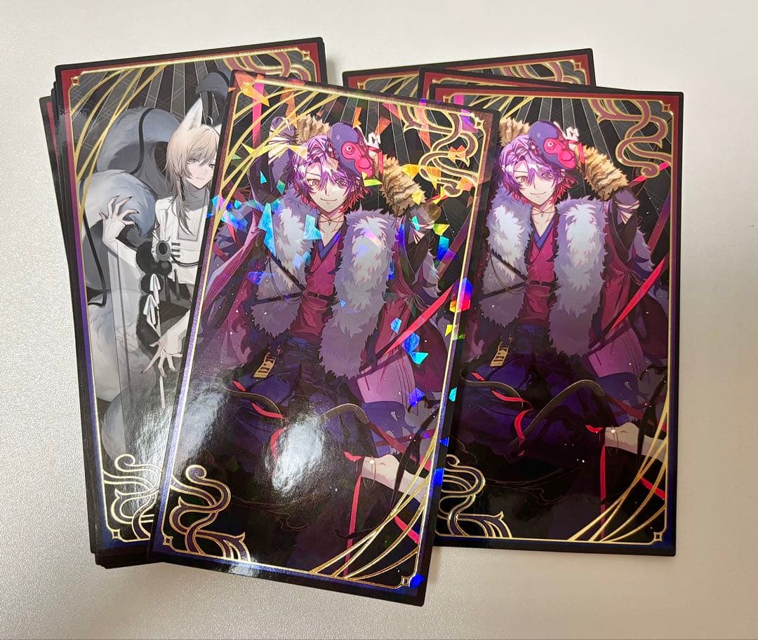 にじさんじ妖怪万化　お札風カード（渡会雲雀・赤城ウェン・天宮こころレア）バラ売○