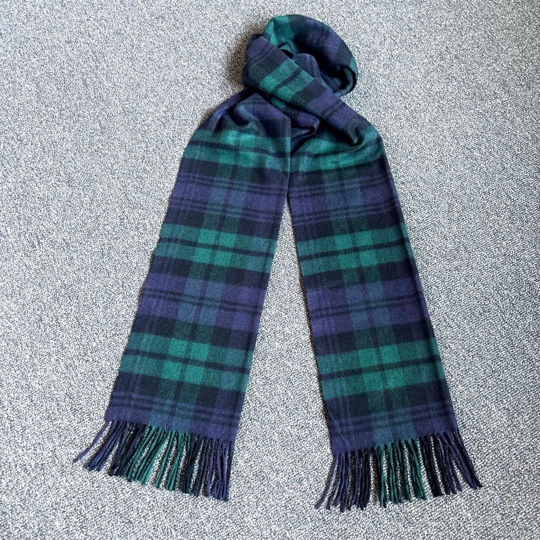 Johnstons✳︎ジョンストンズのマフラー✳︎ブラックウォッチ✳︎正規品ほぼ新品✳︎