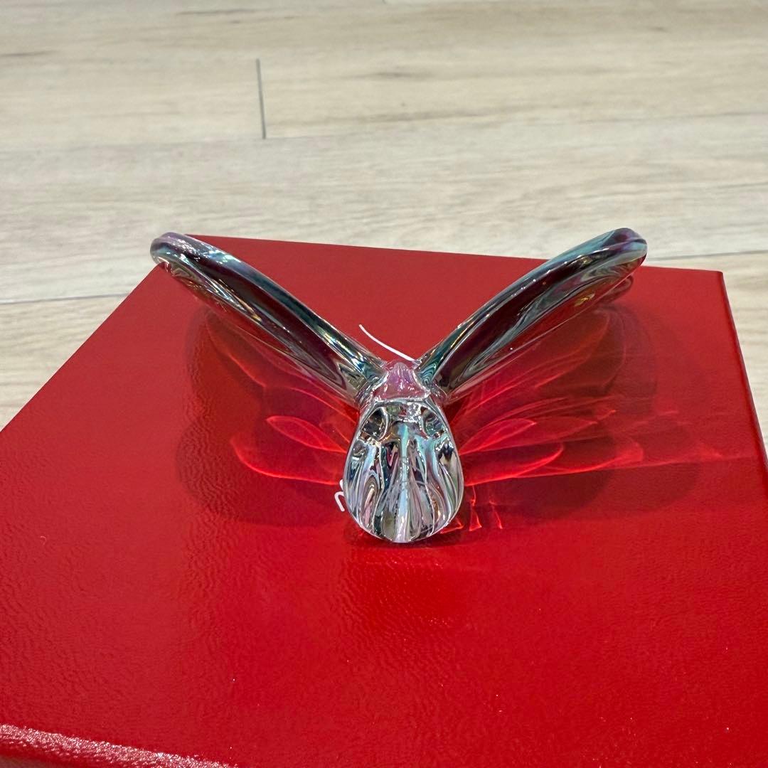 【箱付き】BACCARAT バカラ　ラッキーバタフライ クリスタルガラス