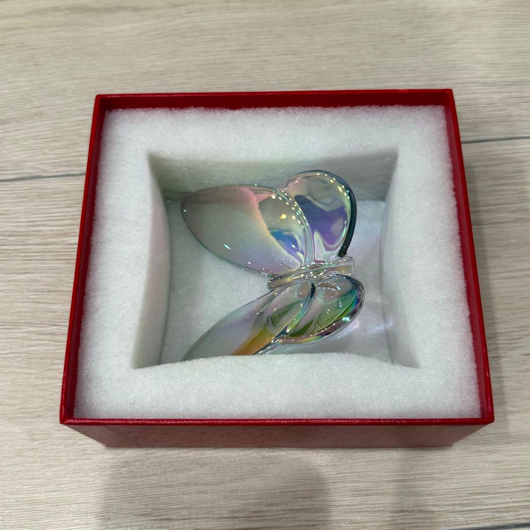 【箱付き】BACCARAT バカラ　ラッキーバタフライ クリスタルガラス