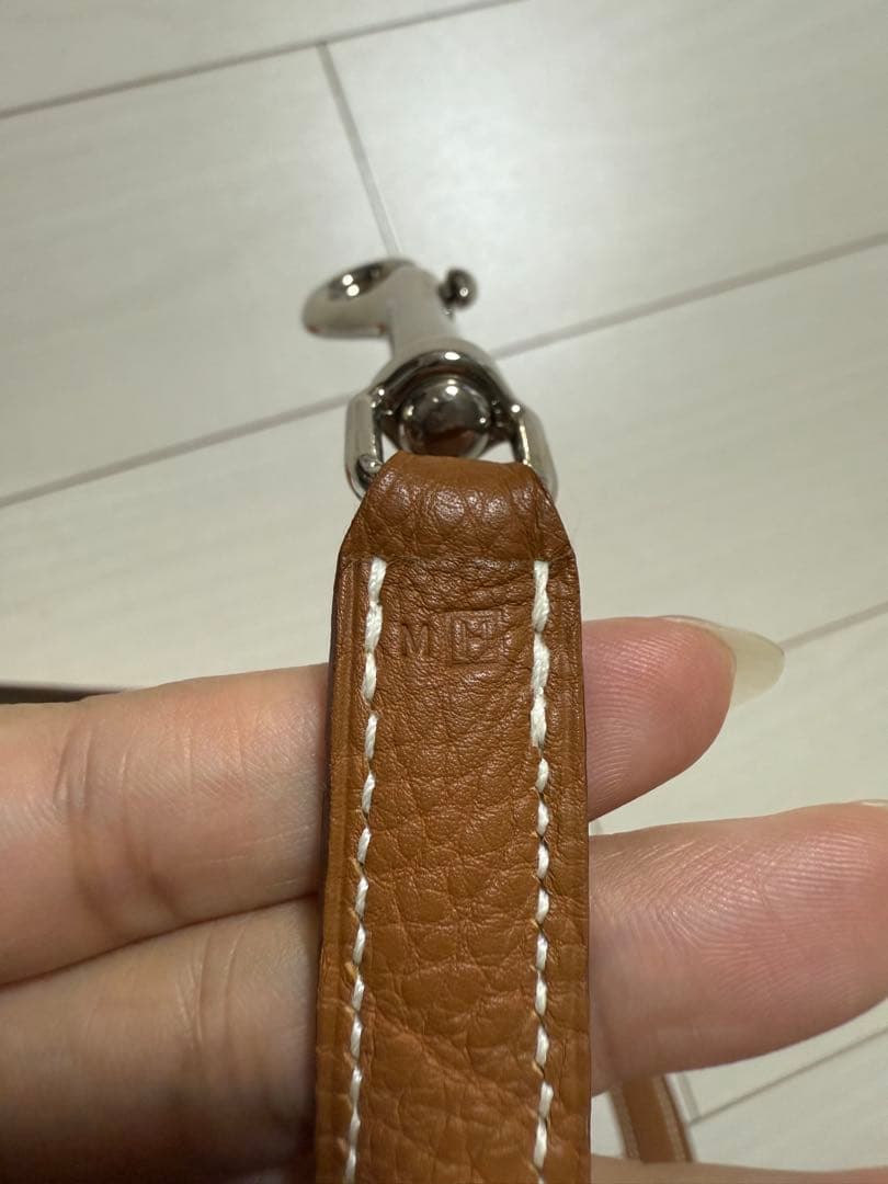 HERMES ケリーシルバー金具ブラウンリード 新品未使用