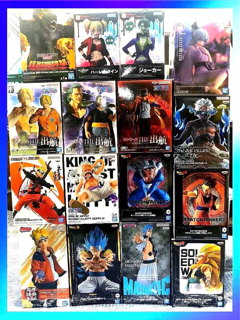 アニメキャラクターフィギュアセット 16体 最新プライズ含む 新品未開封 箱付き