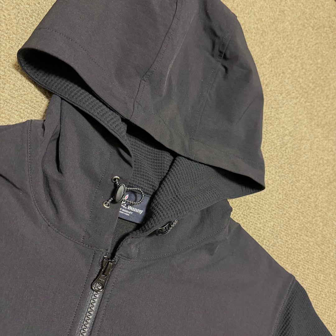 サイコバニー・異素材切替 ワッフルストレッチ パーカ＆パンツ セットアップ