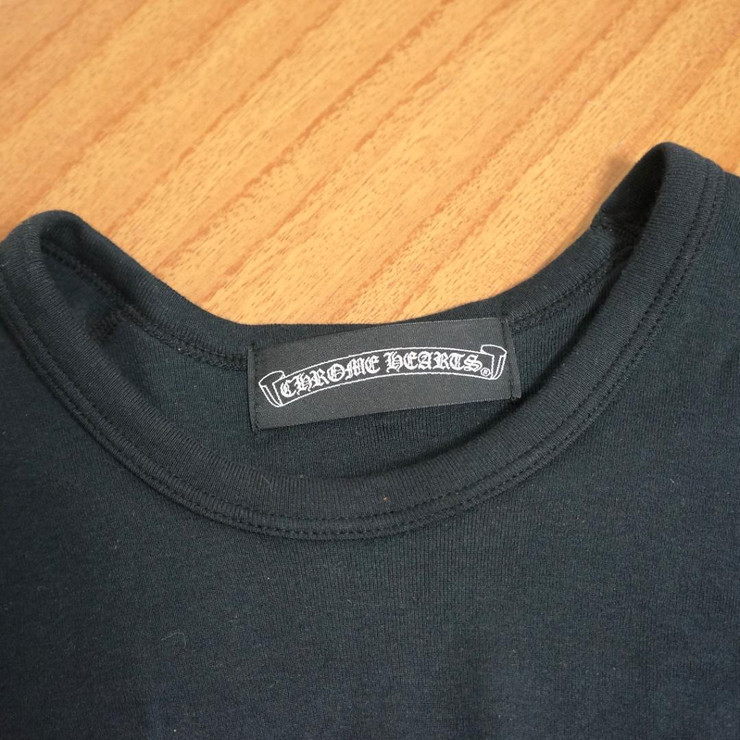 【未使用品】　CHROME HEARTS ブラックノースリーブシャツ　Sサイズ