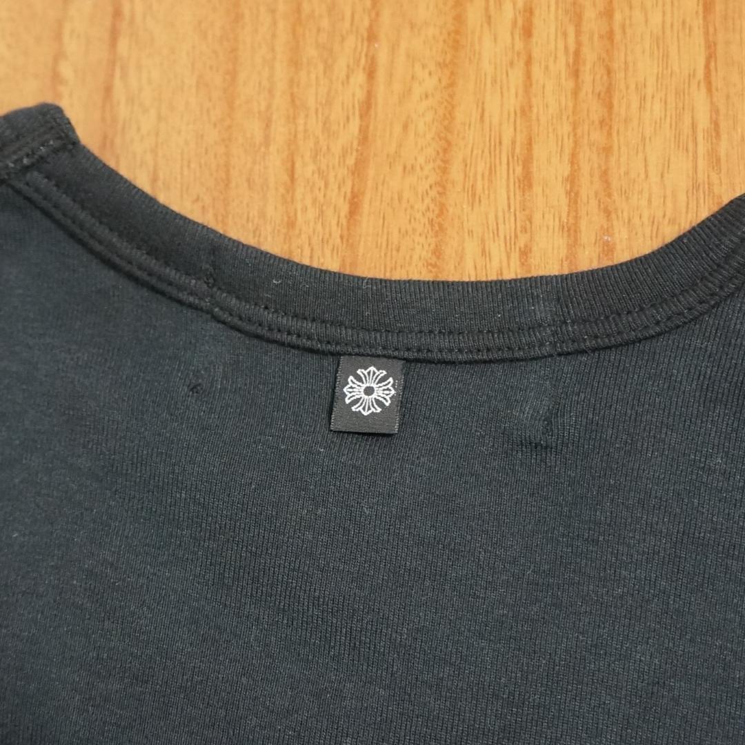 【未使用品】　CHROME HEARTS ブラックノースリーブシャツ　Sサイズ