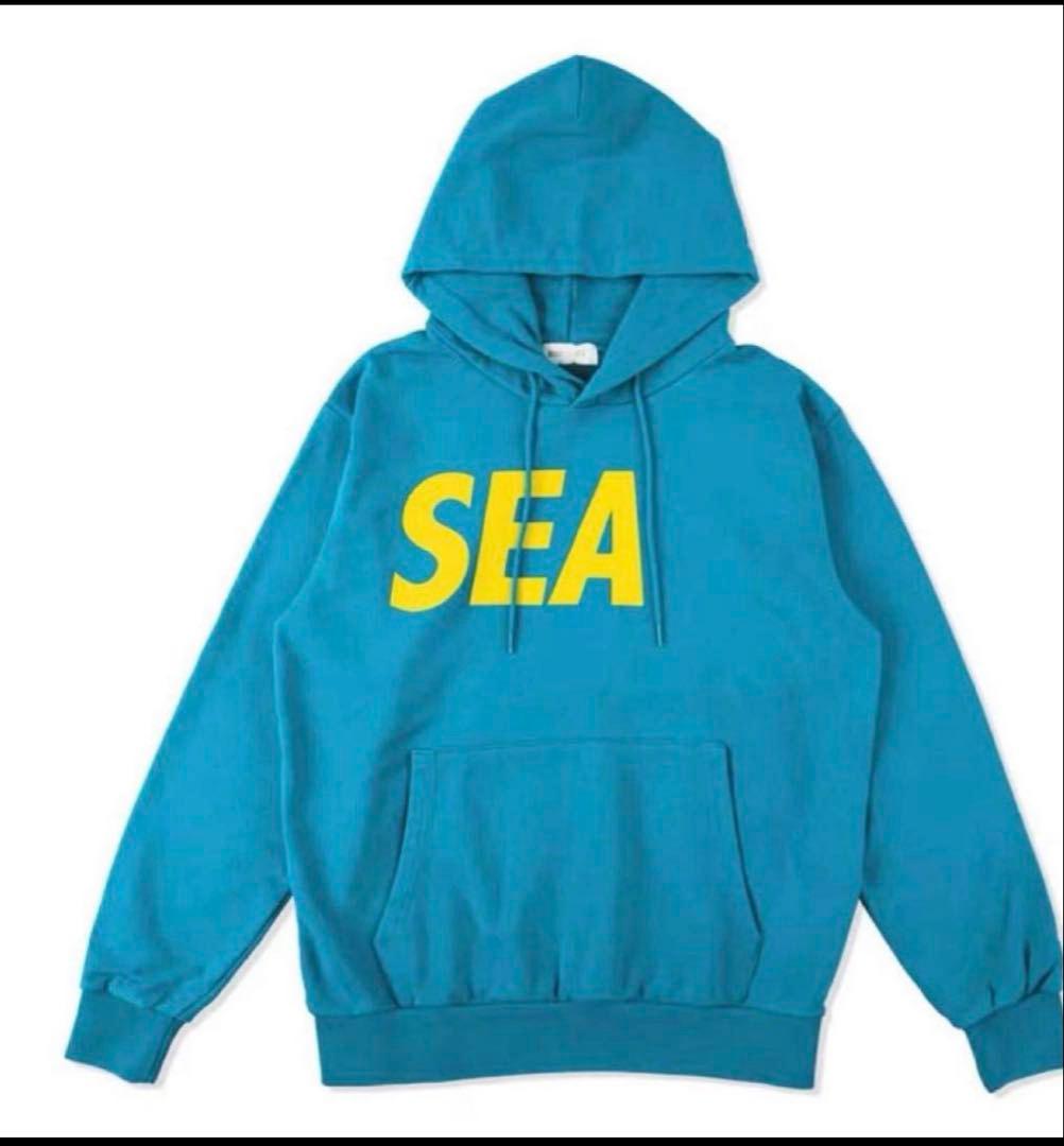 キャノンWIND AND SEA フード付きパーカー ターコイズ