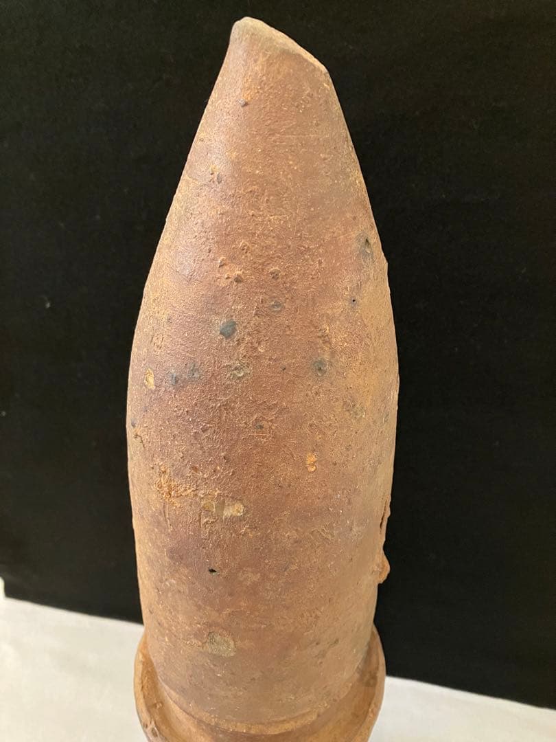 リドヴァン陶 砲弾形棟飾　保証鑑定書付