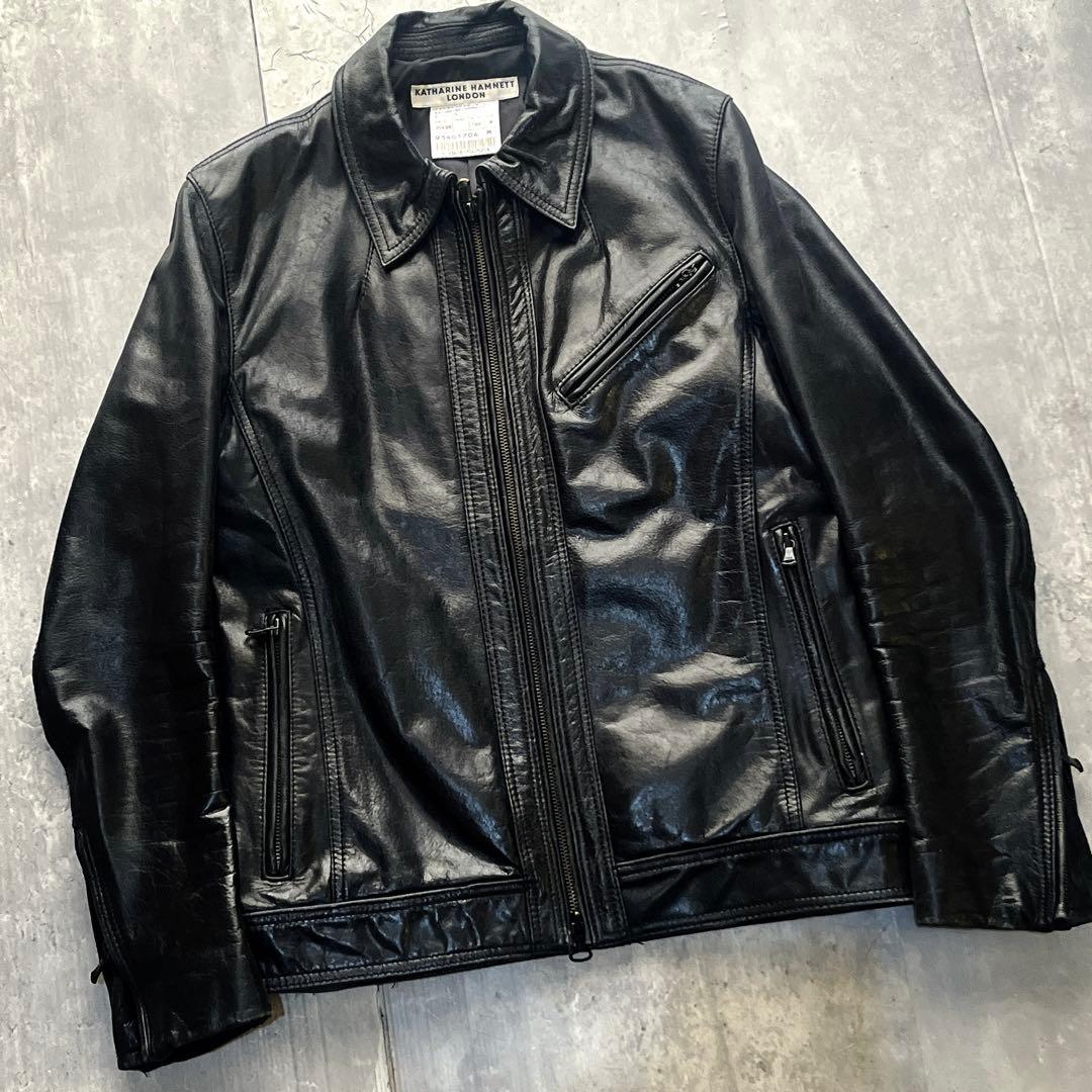 archive cow skin leather jacket 00s ギャル男
