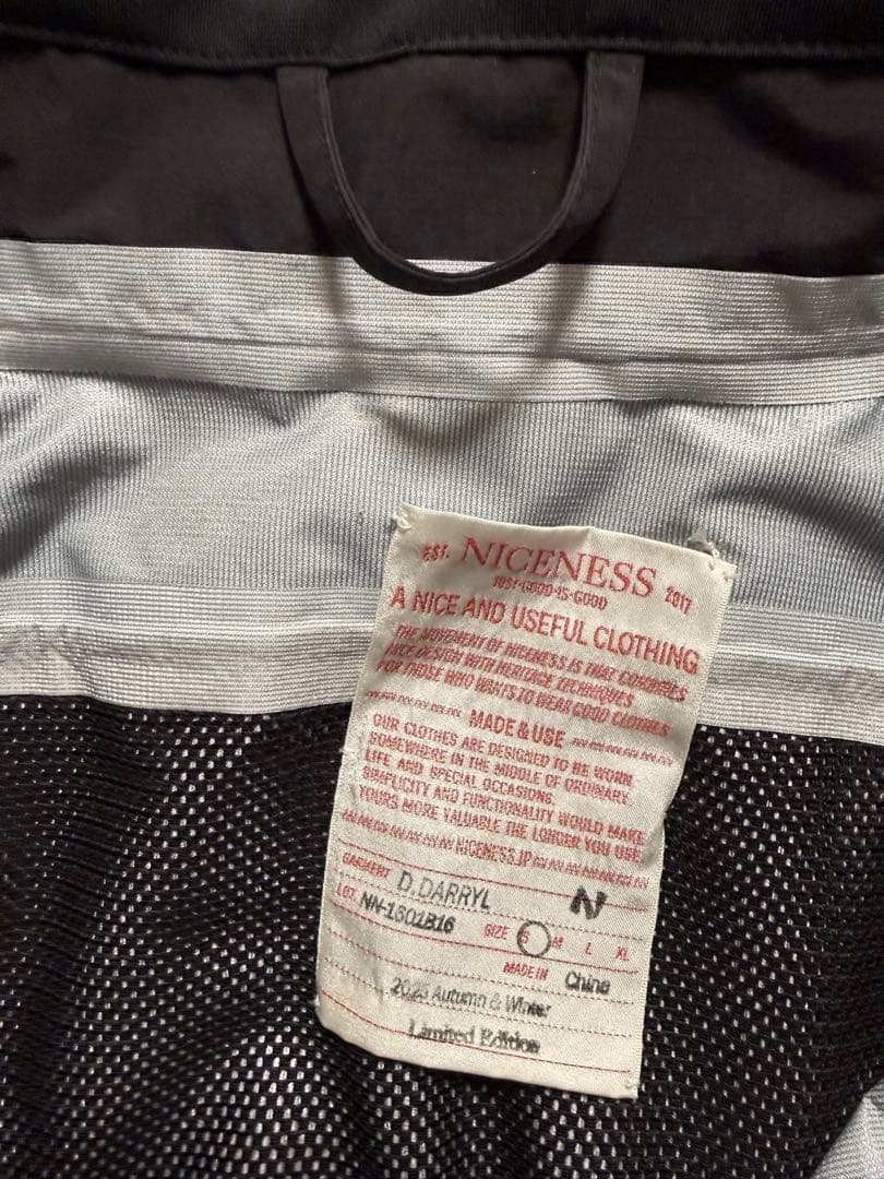 ジャケット・アウター NICENESS D.DARRYL 25AW