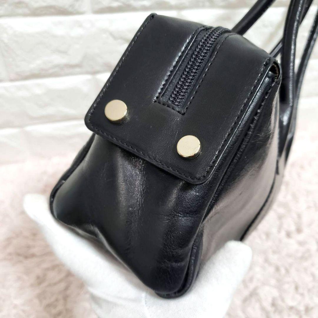 傅濱野 HAMANO ボストンハンドトートバッグ ブラック