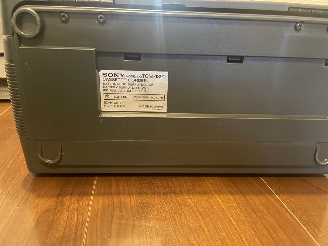 SONY TCD-100 カセットプレーヤー 専用ケース付き