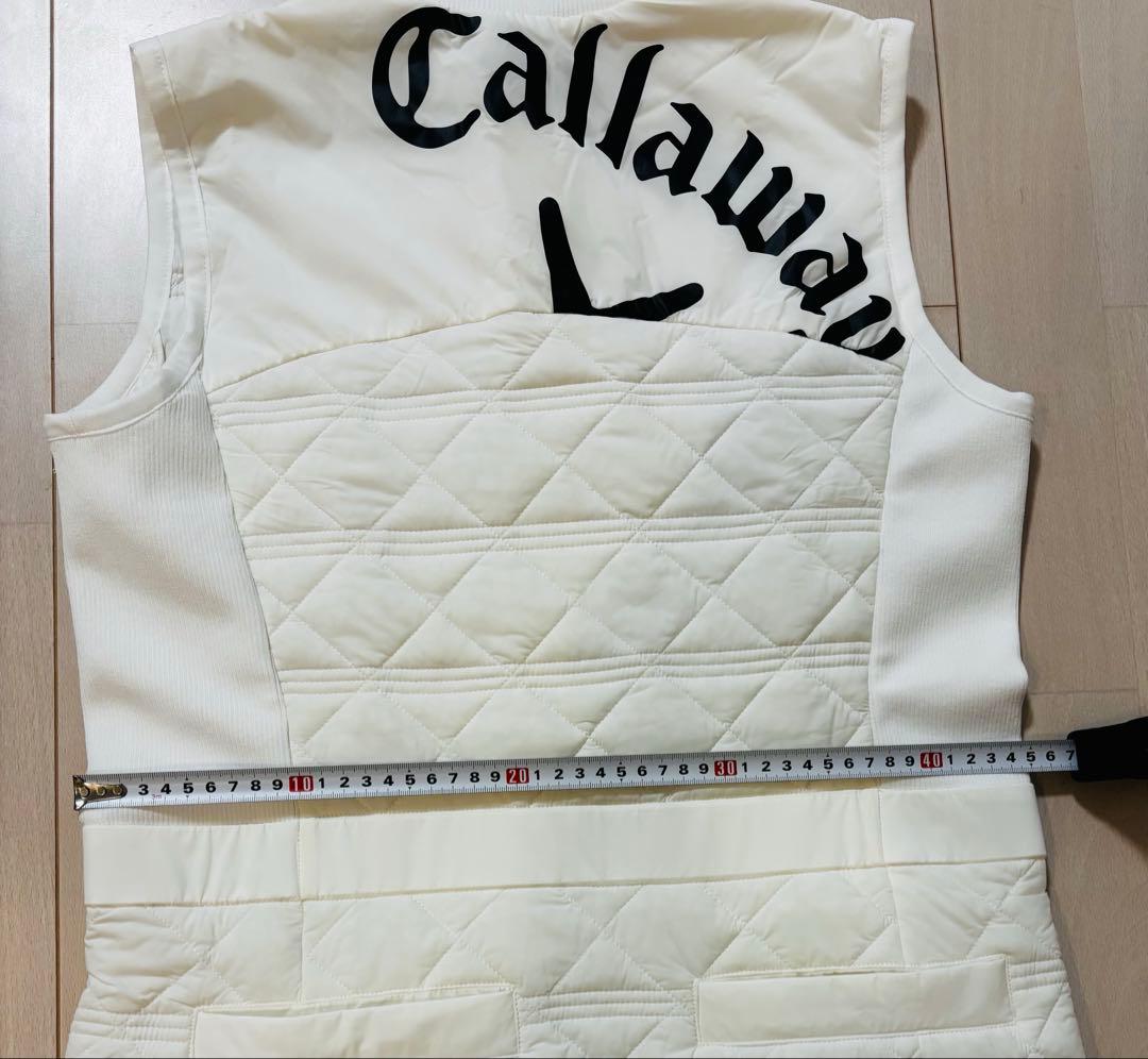 Callaway レディース キルティング　ベスト L ホワイト